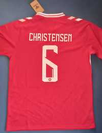 Nowa koszulka reprezentacji Danii  Hummel #6 Christensen XL