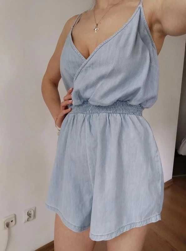 Jeansowy kombinezon S