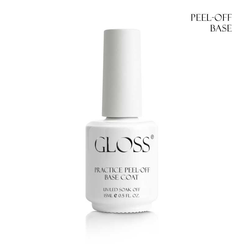База для практики дизайнів GLOSS Practice Peel-off Base Coat, 15 мл