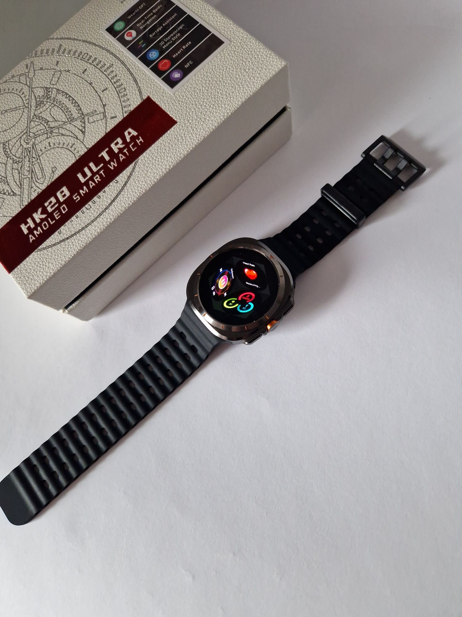 Hk28 ultra watch, pełny komplet smartwatcha