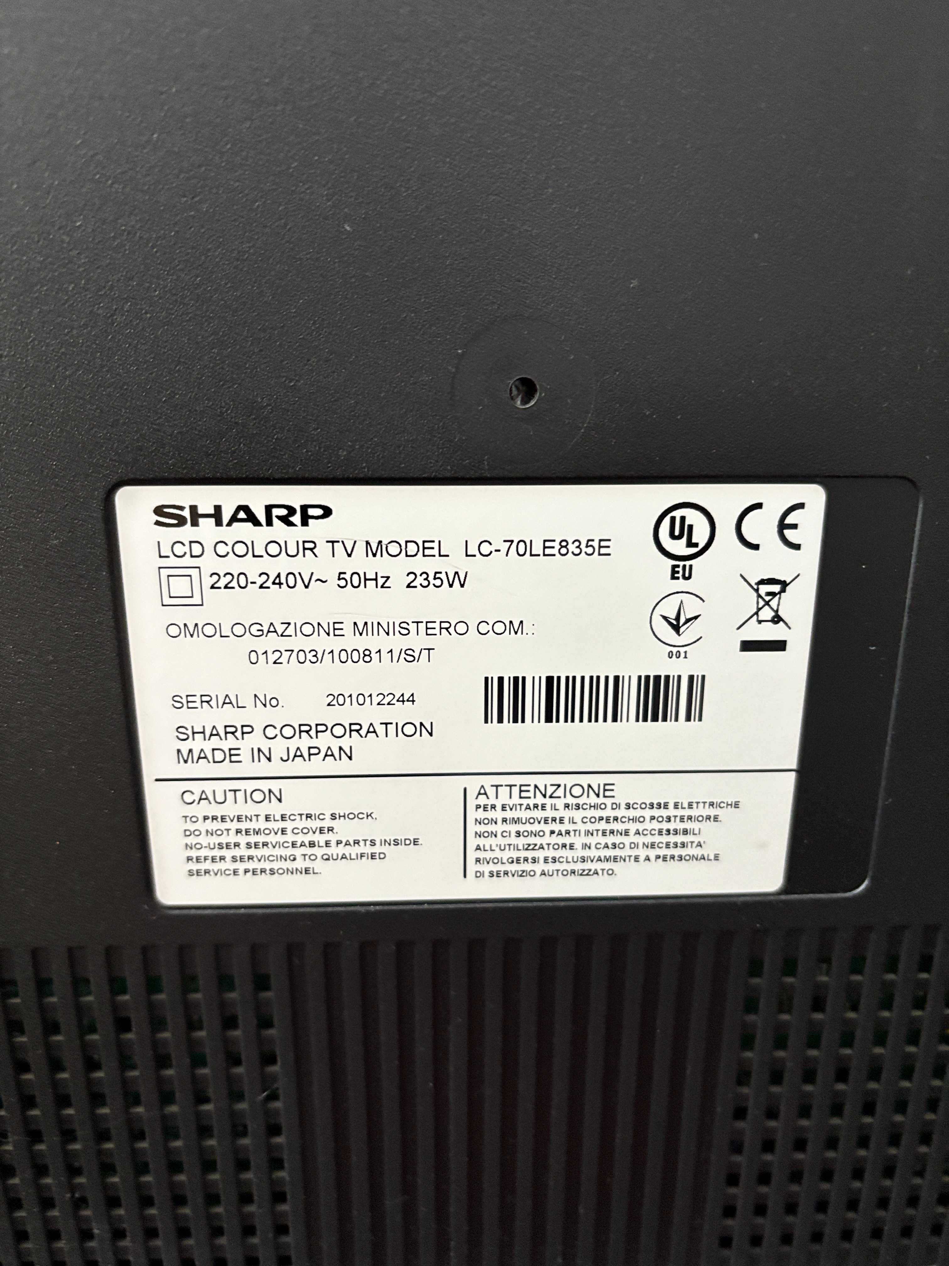 Telewizor Sharp 70 cali super stan