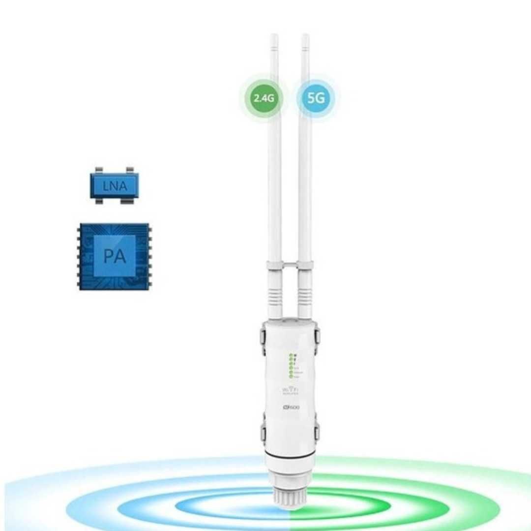 Ретранслятор вуличний (підсилювач) Wi-Fi  WAVLINK AC600, 2,4ГГц+5ГГц