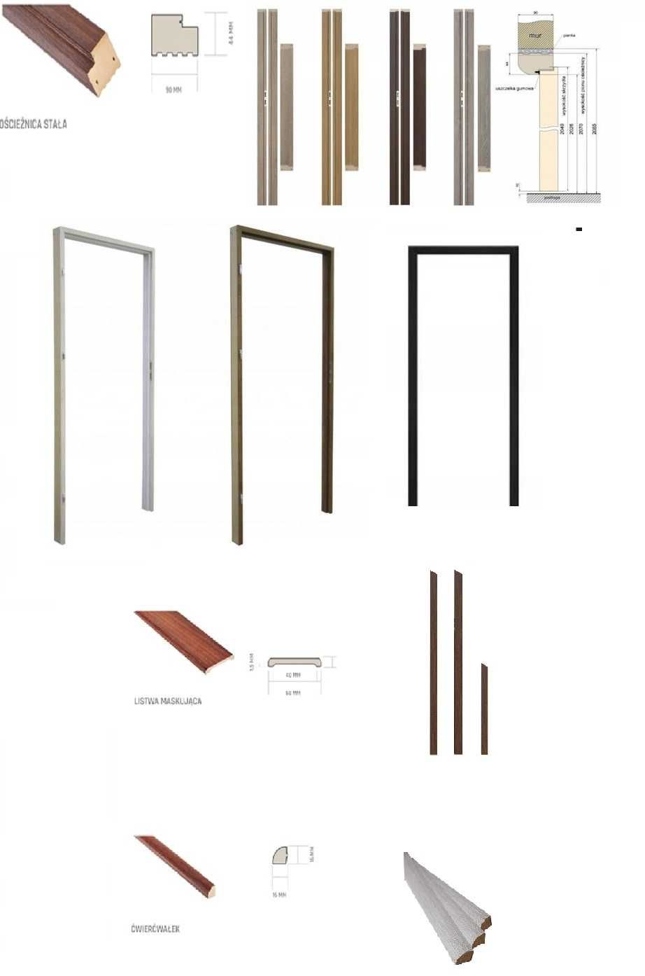 RAMOWE SOLIDNE Drzwi Windoor model Draco szybko z dostawą