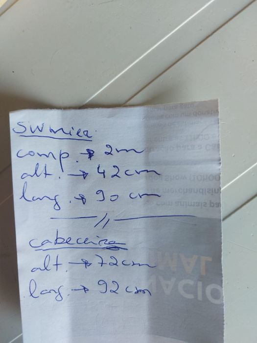 2 Summiers solteiro com cabeceira beje/castanha clara