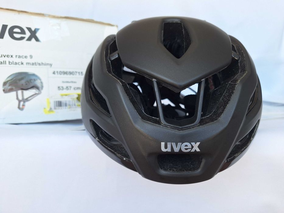 Kask rowerowy szosowy Uvex Race 9 All Black Mat Shiny S/M 53-57cm