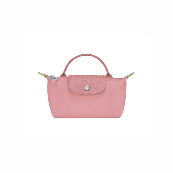 Сумка Longchamp Le Pliage Green Pouch With Handle Petal Pink