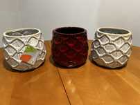 Doniczka osłonka ceramiczna 3 różne kolory