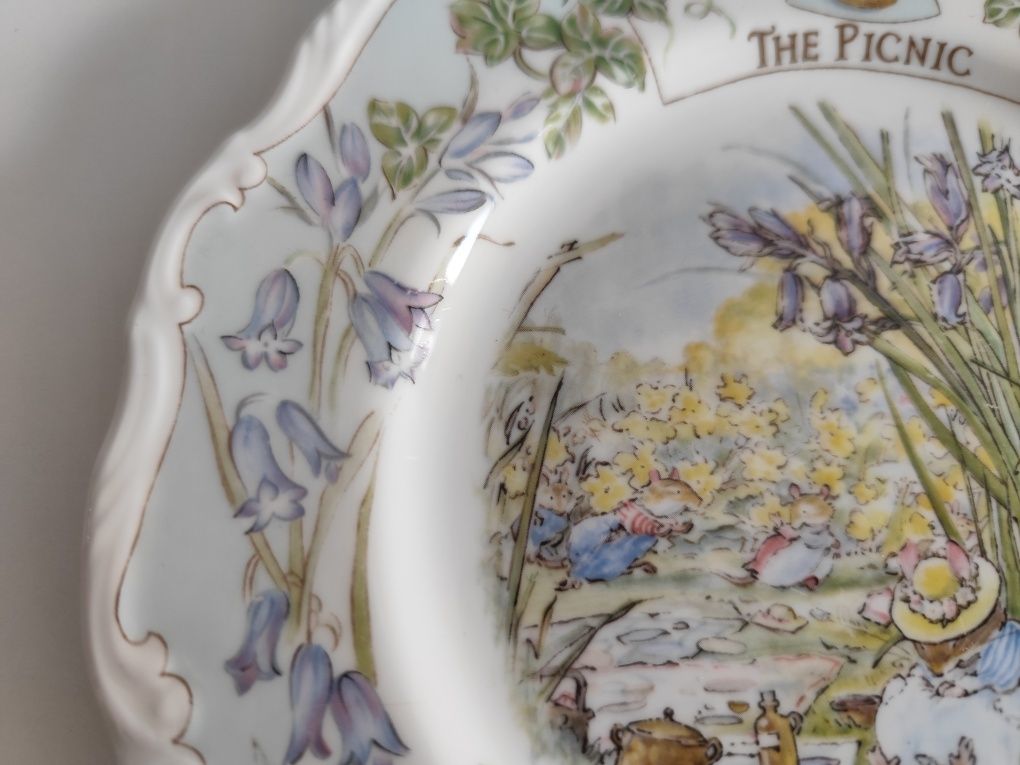 Talerz Royal Doulton Brambly Hedge Piknik unikat