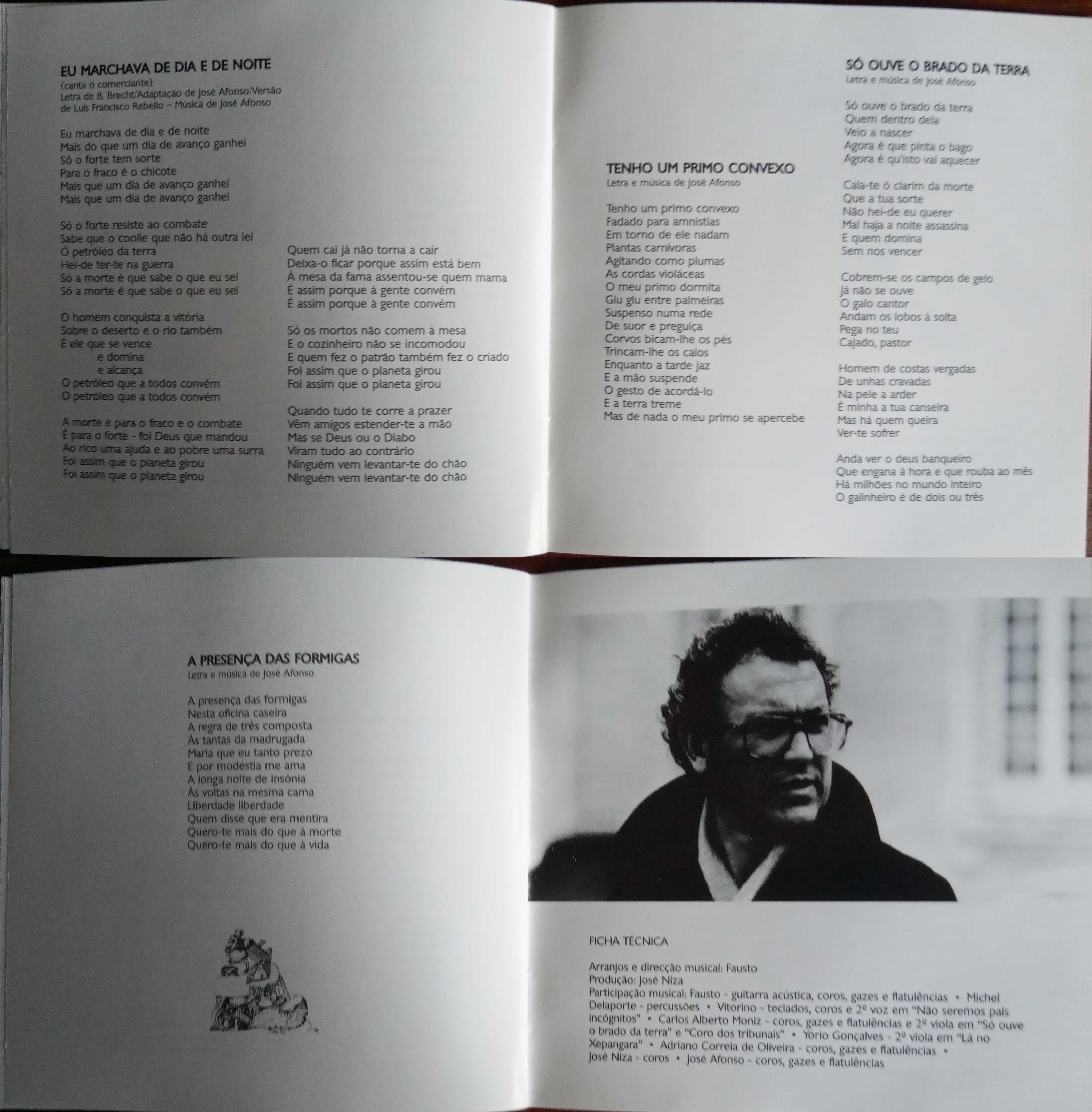 José Afonso	- - - - -		Coro dos Tribunais	- - - - -	CD
