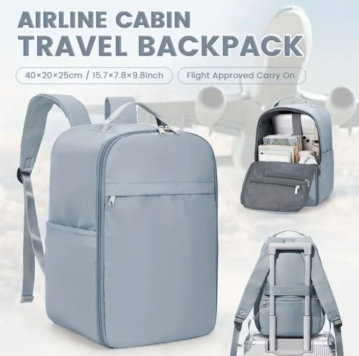 Рюкзак ручна кладь поклажа 40 25 20 см портфель сумка валіза чемодан