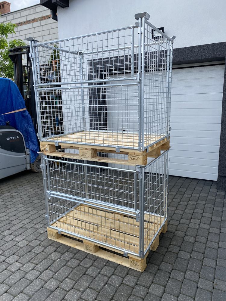 Nadstawka paletowa giterbox gitterbox kosz siatkowy pojemnik skrzynia