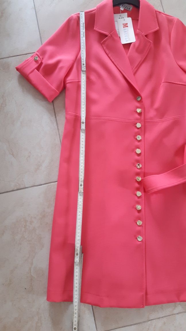 Nowa sukienka elegancka tunika koralowa 38 Marcela