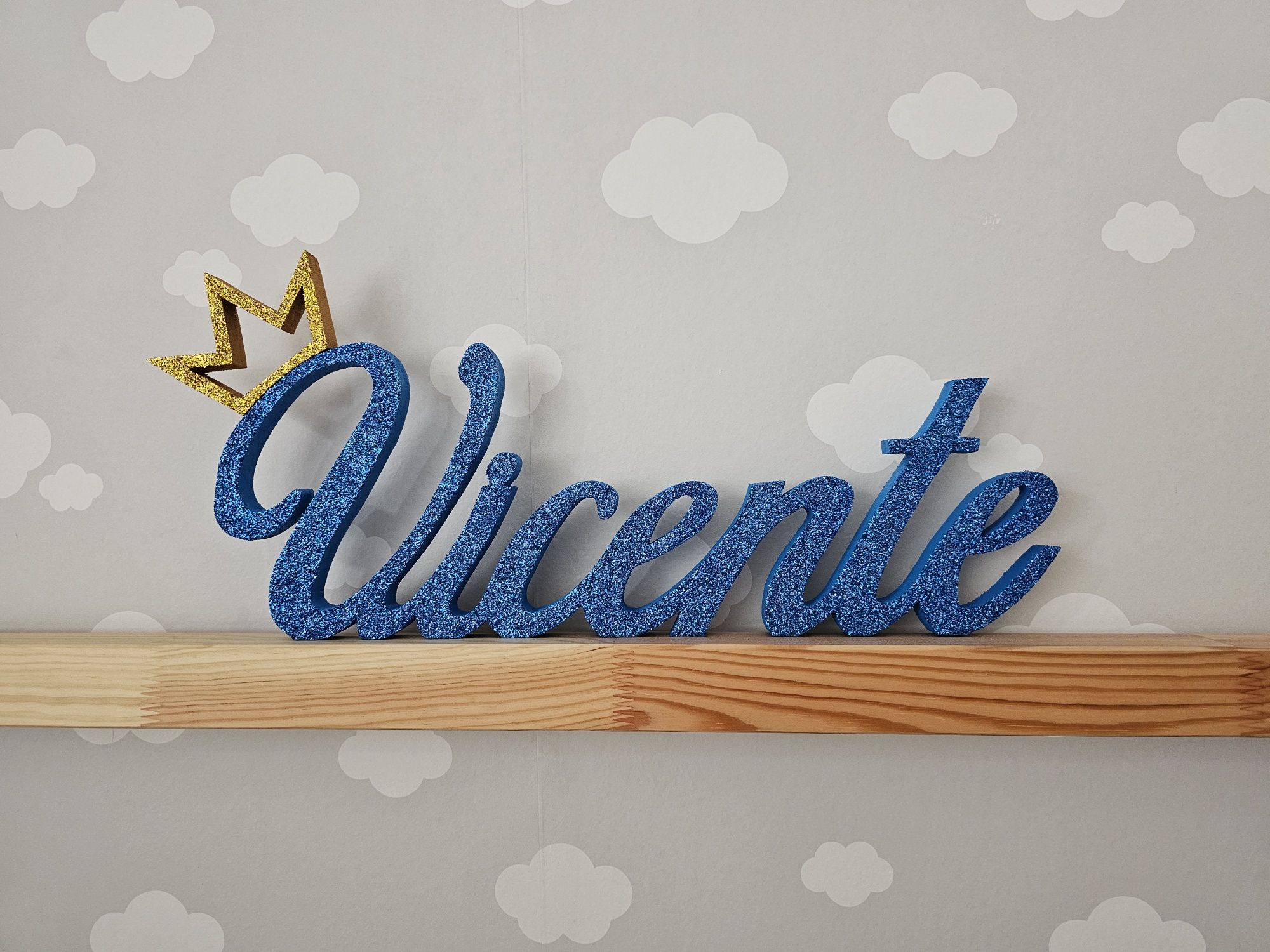 Placa decorativa com nome - Vicente