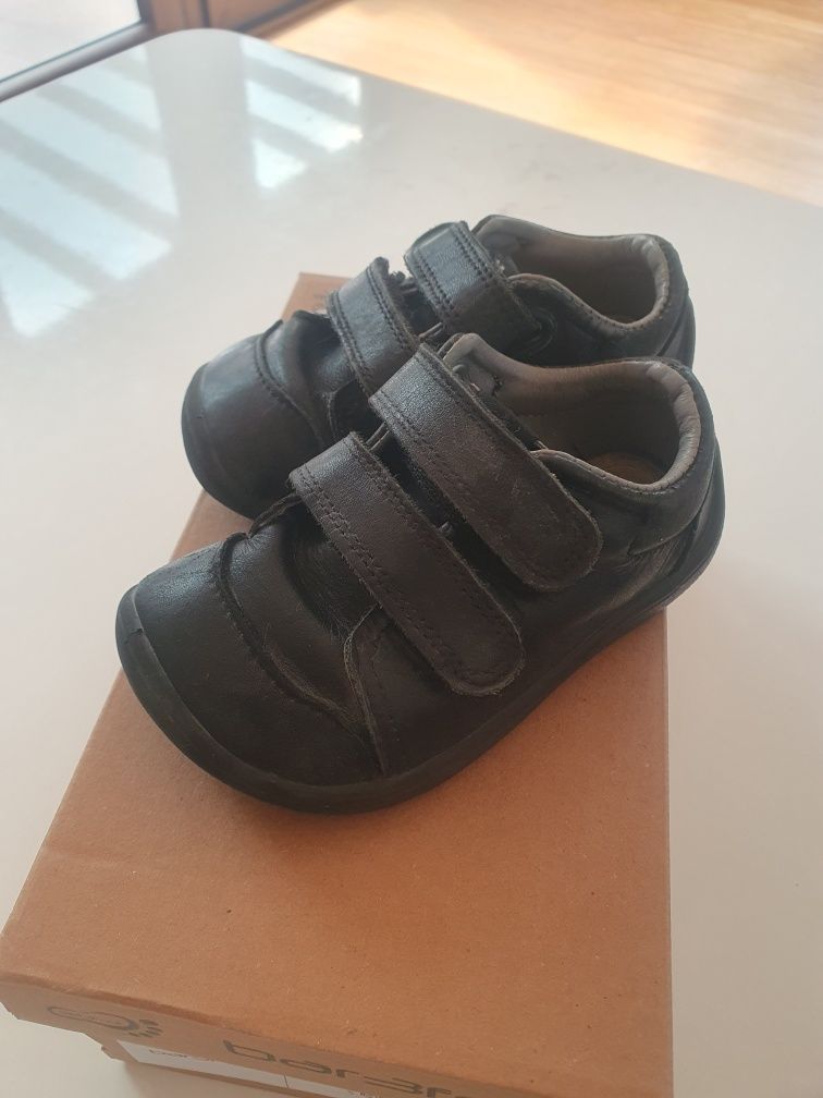 Bar3foot czarne buty 24 barefoot elf walker skòrzane