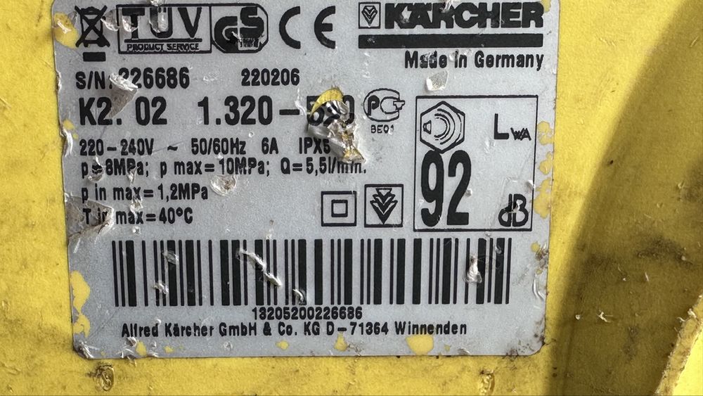Myjka ciśnieniowa Karcher K 2.02