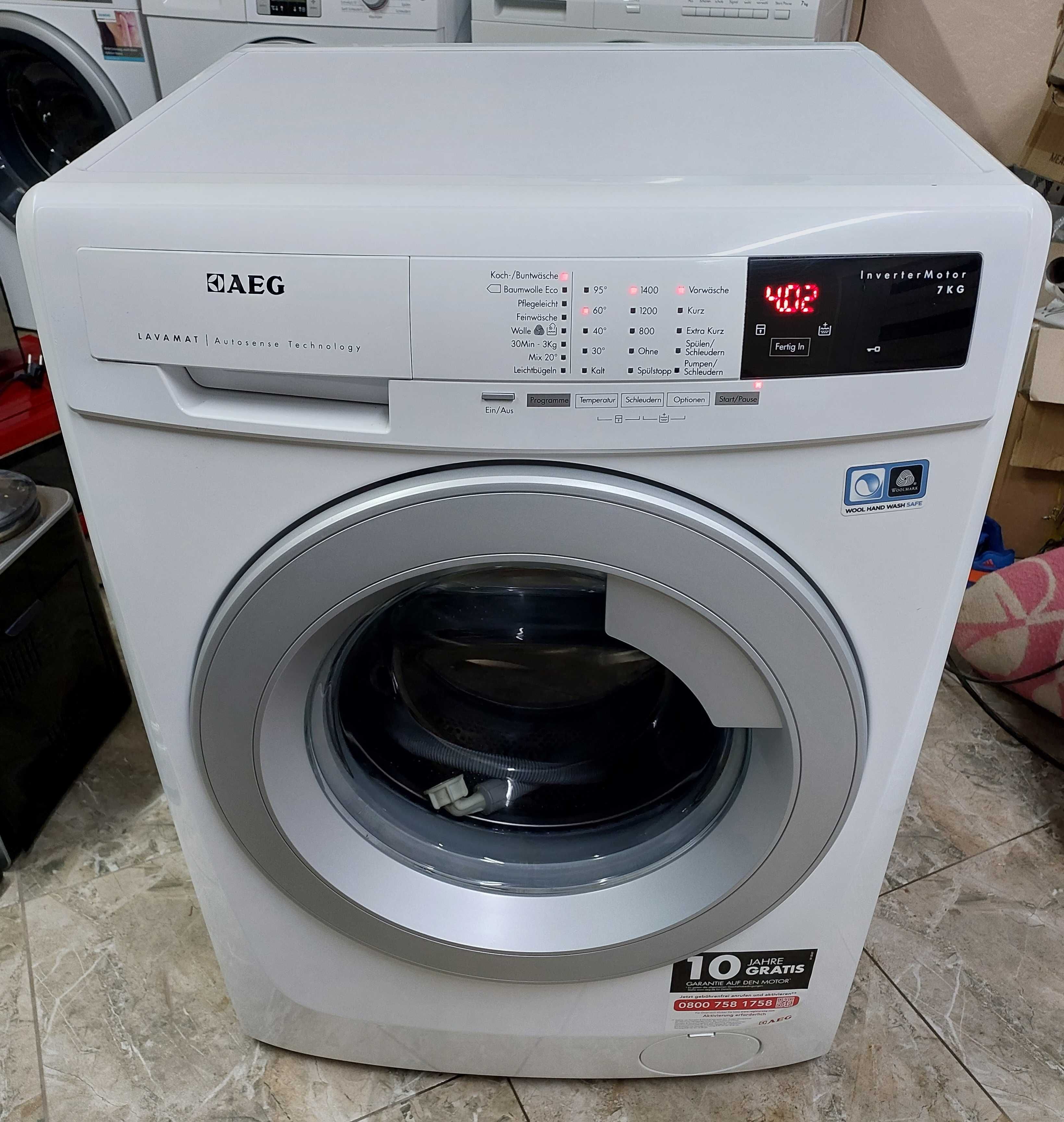 Вузька пральна машина 50 см Аег AEG L69470VFL 7кг А+++ інвертор б/в
