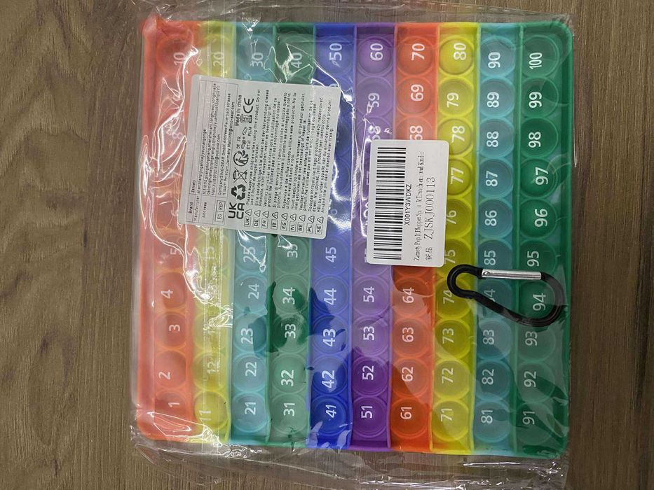 POP IT Cyfry 1-100 + Alfabet zabawka sensoryczna antystresowa