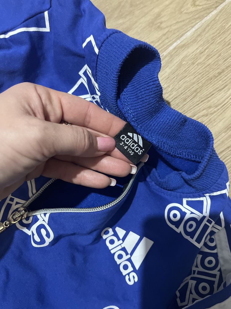 Zestaw dres adodas niebieski komplet