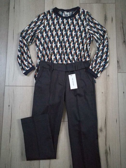 Nowe eleganckie spodnie w kant TOP SECRET s/m