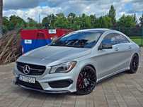 Mercedes-Benz CLA 45AMG 360KM 2015r Panorama Skóra Fabrycznie Srebrny Mat Oryginał