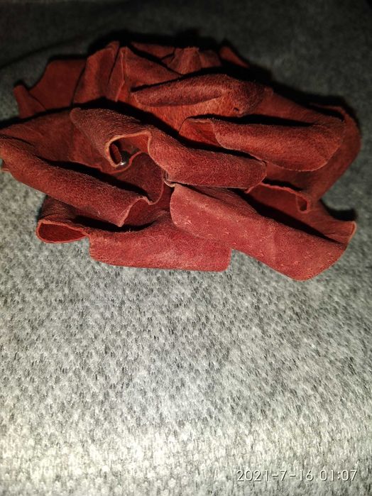 Роза Брошка заколка прикраса ручна робота вінтаж ретро бохо