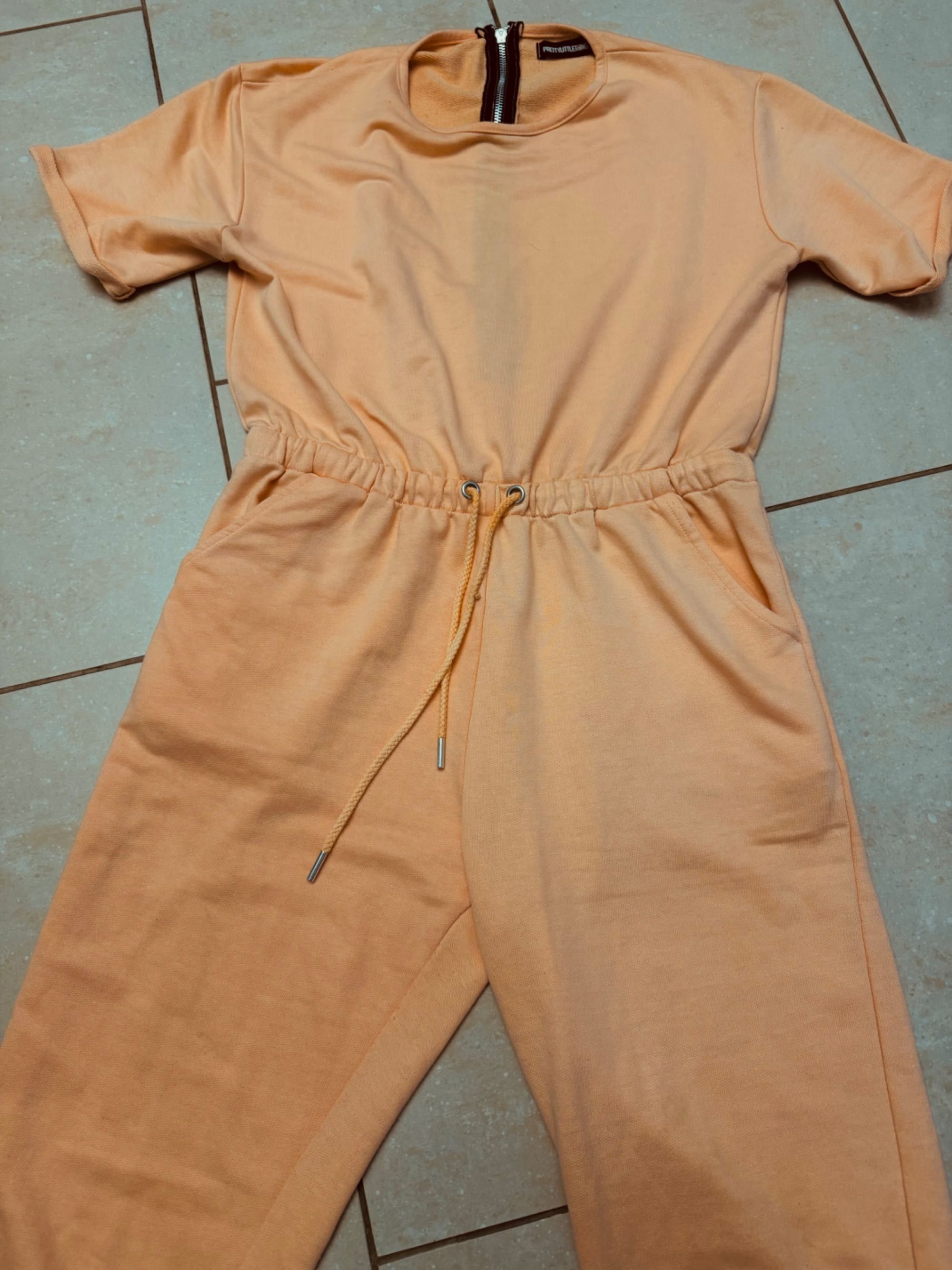 PrettyLittleThing morelowy kombinezon dresowy M extra stan dres damski