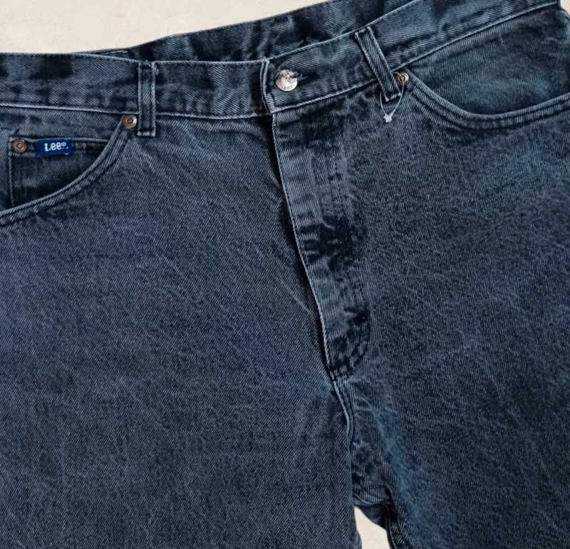 Lee 34/32 szare męskie jeansy straight