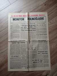 Monitor dolnośląski gazeta 22 grudzień stan wojenny