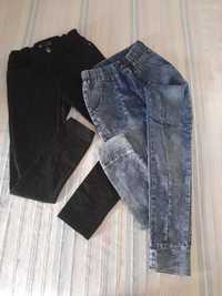 2 x Spodnie chłopiec -2 pary czarne klasyczne jeansy Reporter Young!