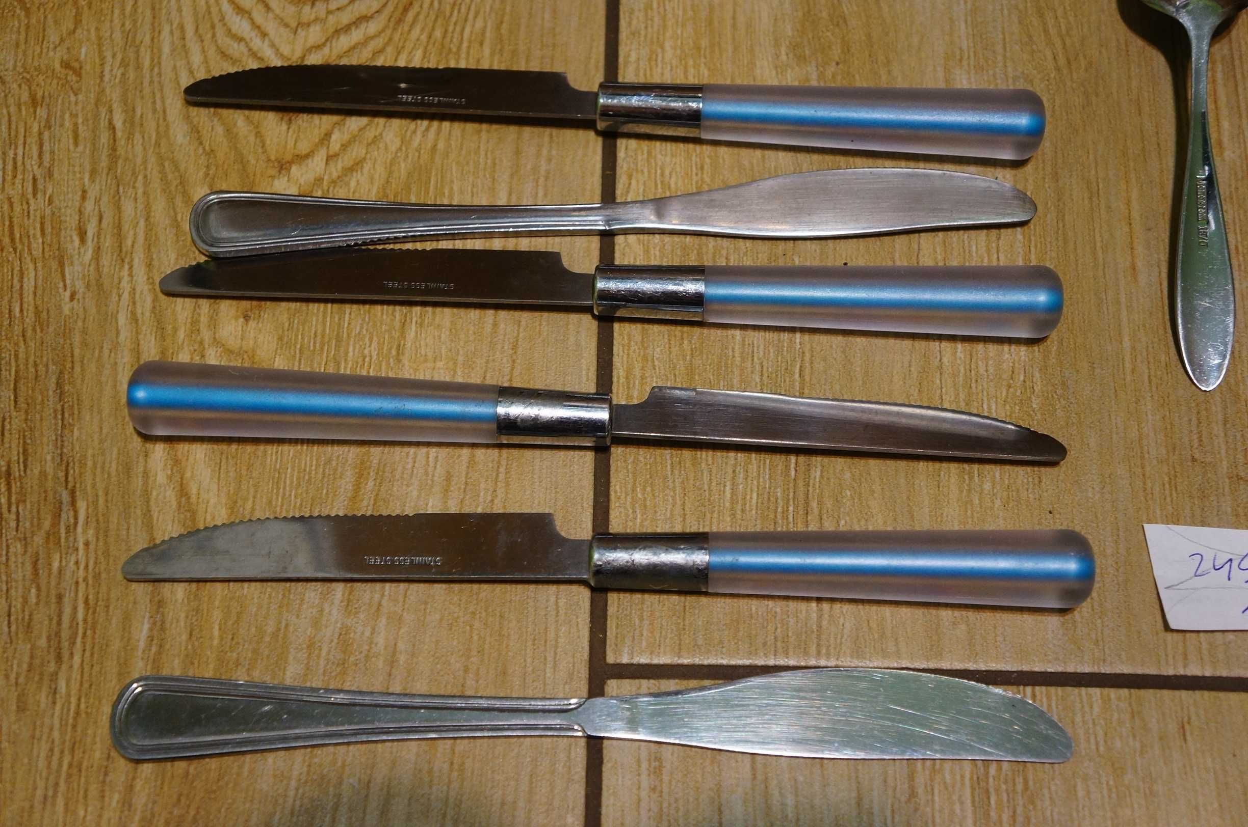 Sztućce 6 osób 24 elementy MIX łyżki noże widelce łyżeczki 7