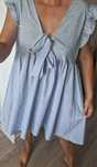 Sukienka damska midi zwiewna baby blue  XL