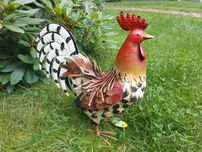Ozdobna figura ogrodowa metalowa KOGUT wys. 35cm