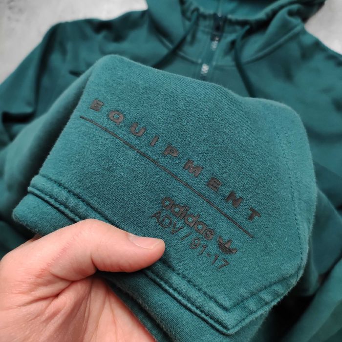 MĘSKA Bluza Rozpinana z Kapturem Hoodie Adidas Equipment EQT17 Suwak