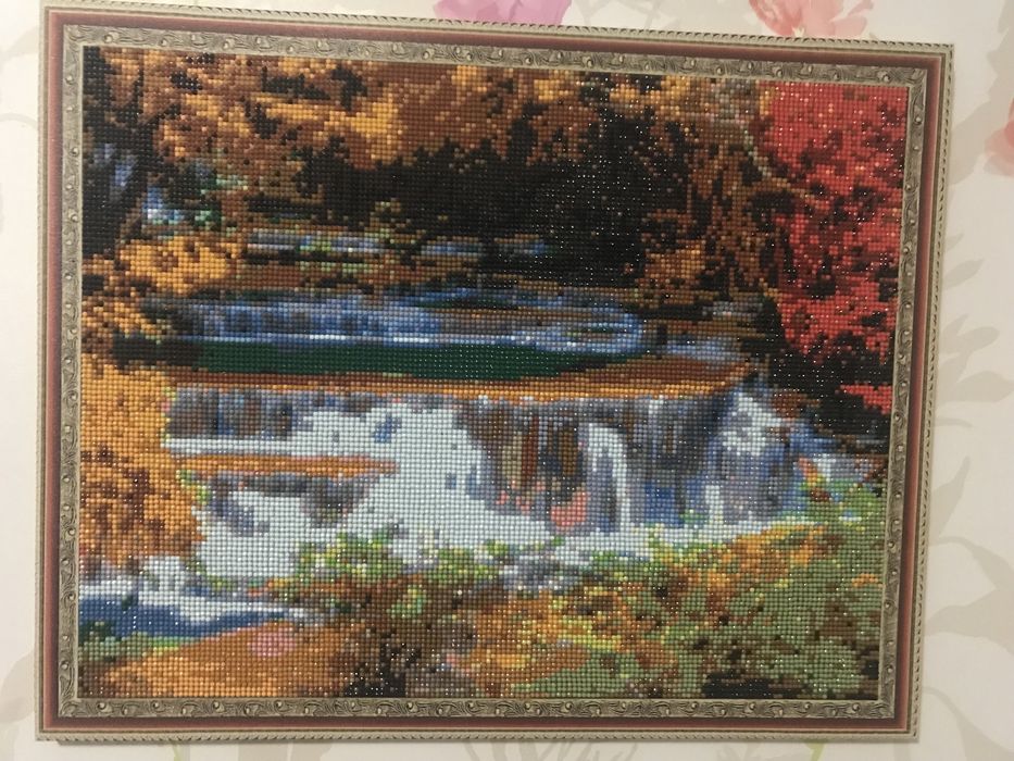 Картина з алмазної мозаїки Водоспад