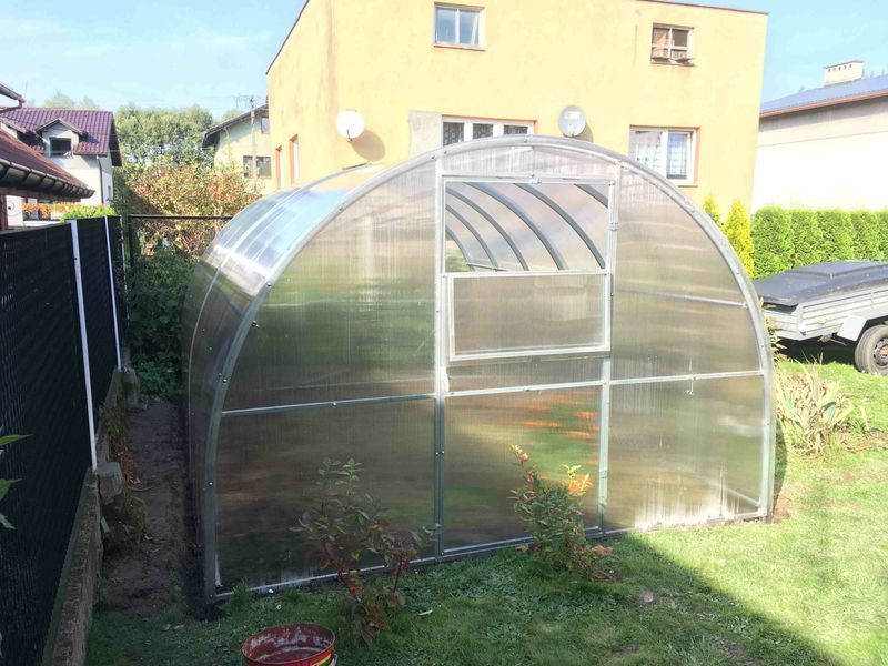Szklarnia z poliwęglanu Tunel 3x2-12m profile 20x40 POLIWĘGLAN 3-6mm