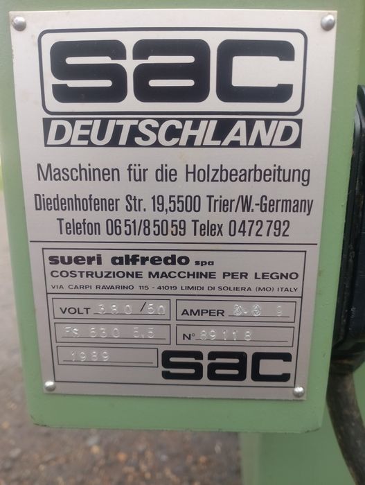 Wyrówniarka Sac 50x290 4 nóże