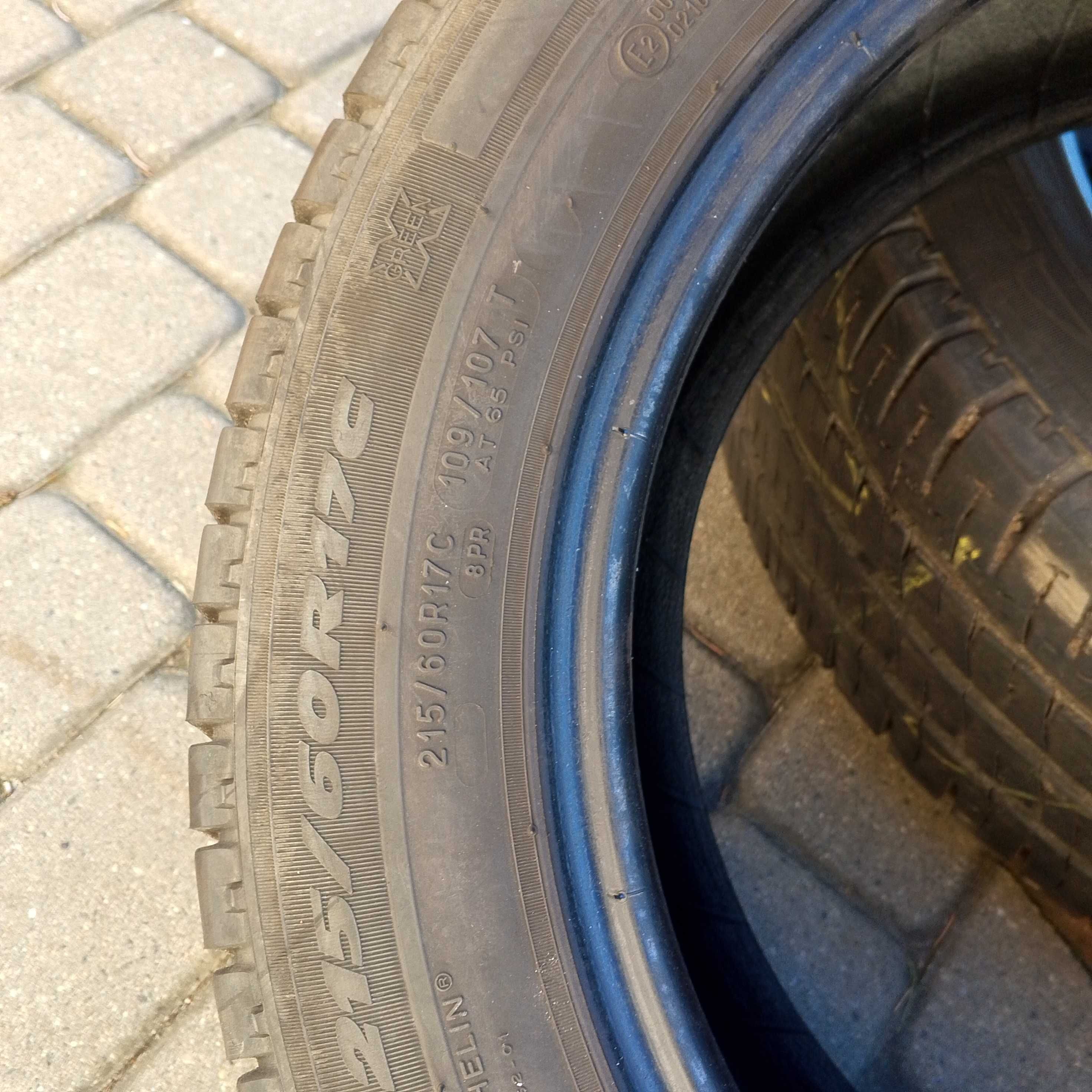 opony jak NOWE 2szt. 215/60/17 C Michelin Agilis 2020 rok