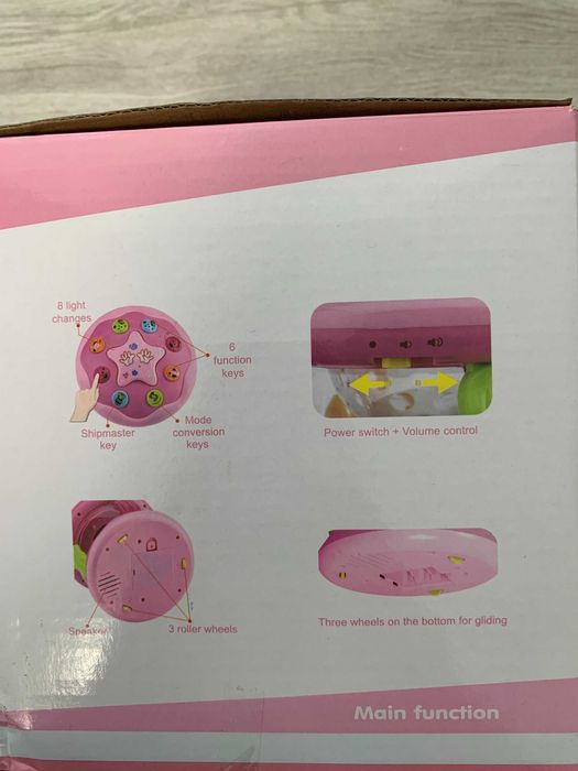 Дитяча іграшка, Нічник, проектор, музика, світло, на батарейках.