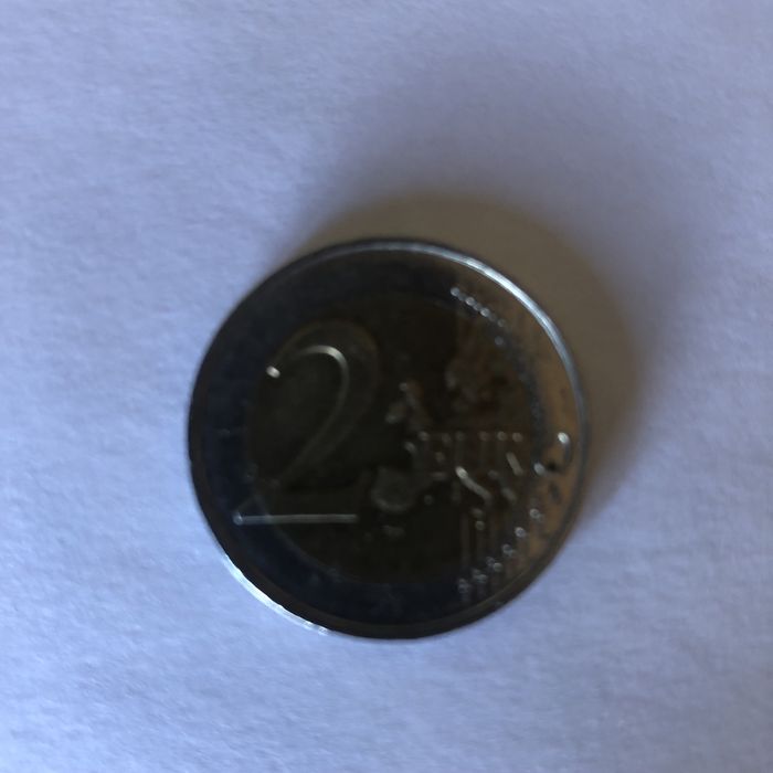 Moeda 2 euro aniversario rara