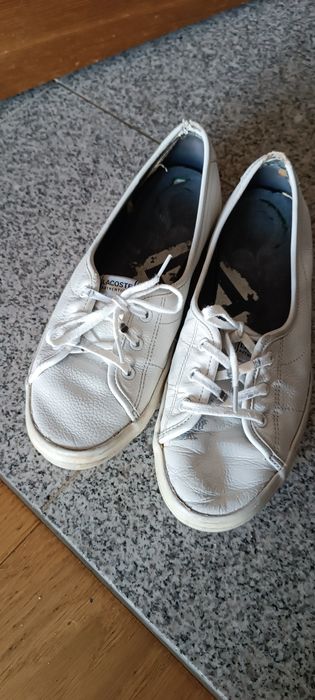 Lacoste chunky ziane białe skóra nat 40,5