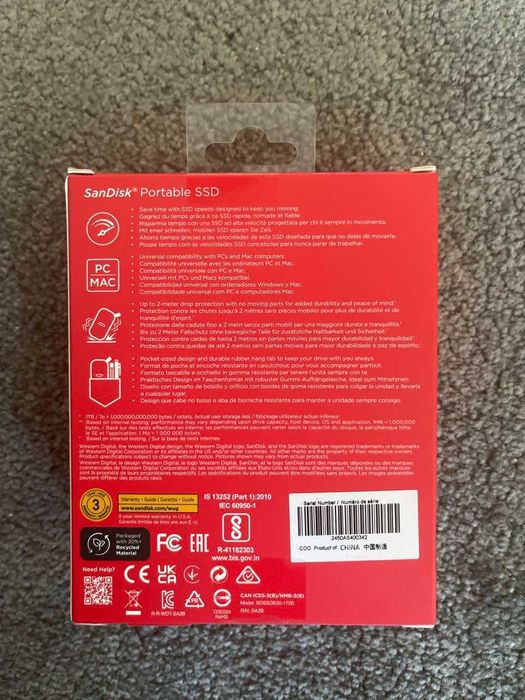 Sandisk Portable SSD 1TB nowy