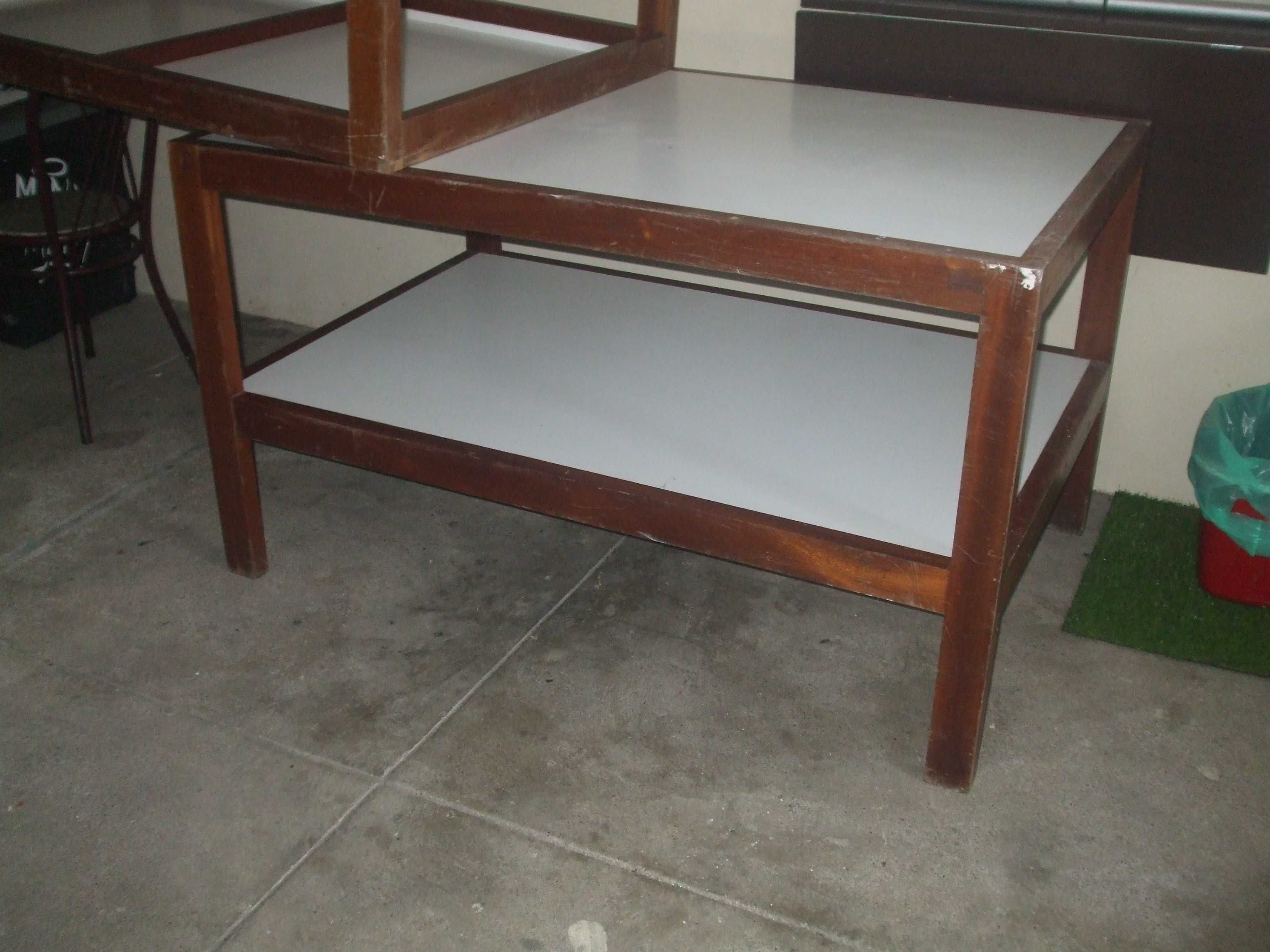 2 mesas corte p/ confeçao1,40x90x80 cm altura bom estado geral