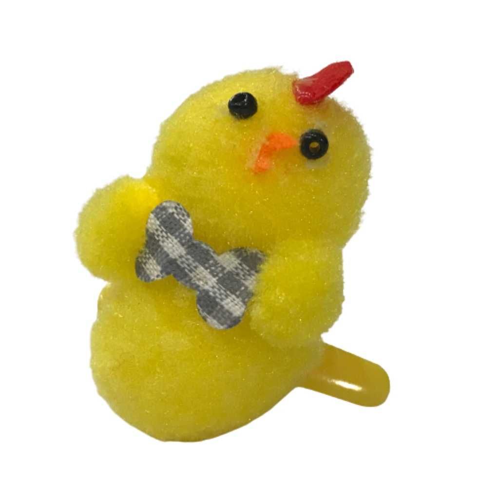 kurczak na klamerce Wielkanoc do koszyka, stroika figurka kurczę