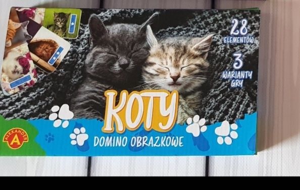 Nowe domino obrazkowe Koty dla dzieci