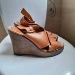 Sandały koturny skóra Topshop 38