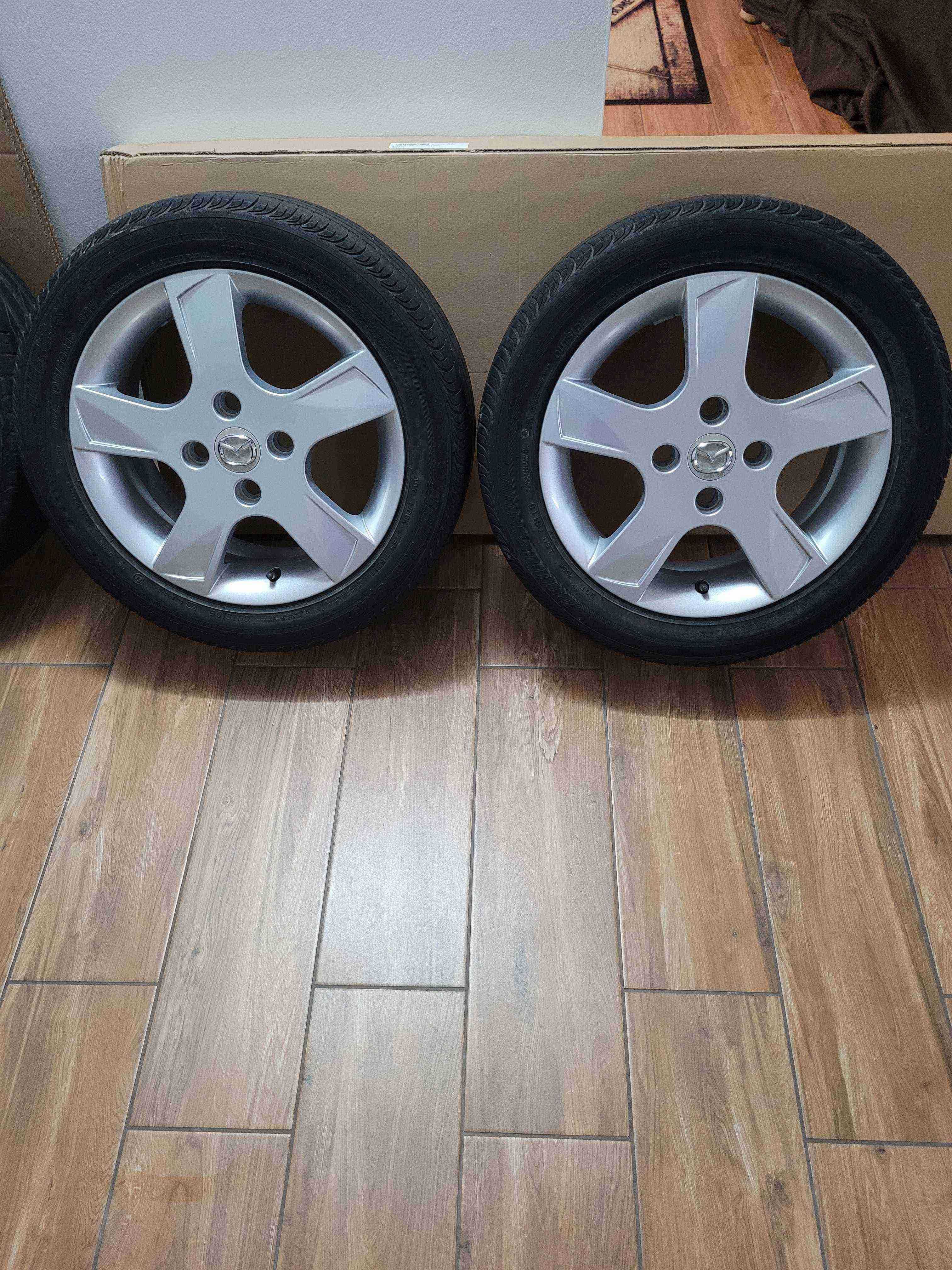 Alufelgi 4x108 15 MAZDA 2, FORD Fiesta Ka Fusion, opony letnie KURIER