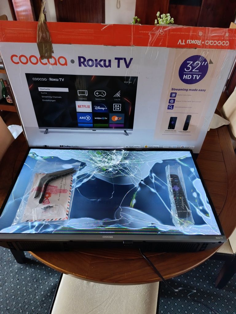 Android TV com problemas de visor foi picado