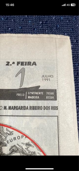 Jornal rarissimo de A Bola