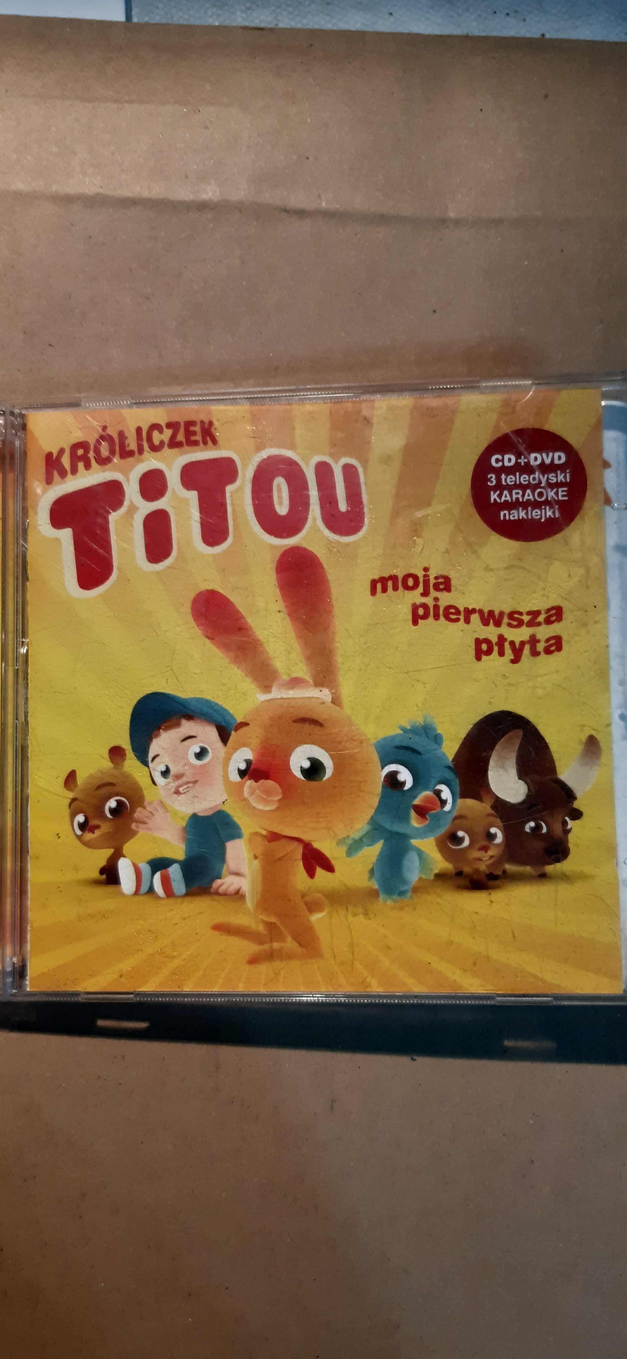 Króliczek Titou MOJA PIERWSZA PŁYTA CD+DVD i maklejki