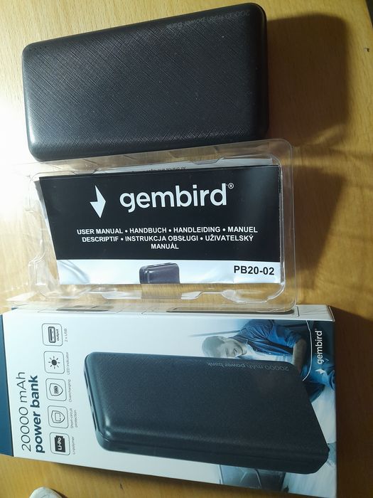 Power bank 20000 mAh  Gembird новый